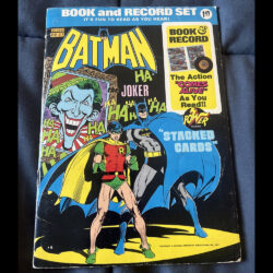 The ‘Batman’ Book and 7″ Record Set DC Comics (1975) Power Record Comics