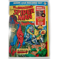 'The Amazing Spider-Man' Book and 7" Record Set Marvel (1974) Power Record Comics