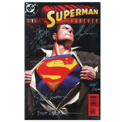 Superman Forever #1 (signed by Alex Ross, Dan Jurgens, Jon Bogdanove, Stuart Immonen, Brett Breeding, Joe Rubinstein) 2978/15000 DC Comics June 1998 (Near Mint)