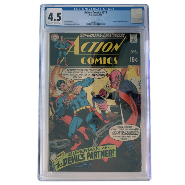 Action Comics #378 (The Devil's Partner!) DC Comics July 1969 (CGC Graded 4.5)