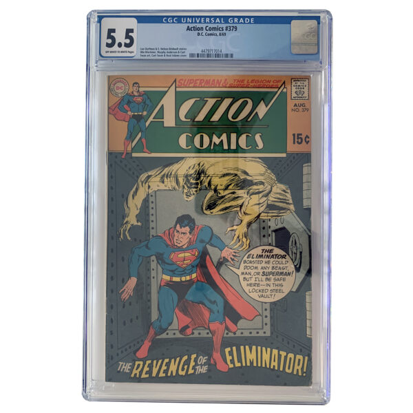 Action Comics #379 (Revenge of the Eliminator!) DC Comics August 1969 (CGC Graded 5.5)