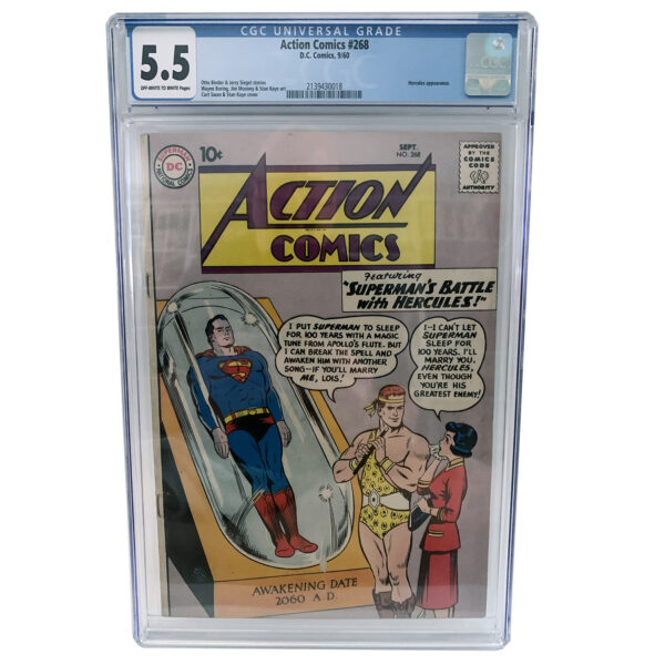 Action Comics #268 (Hercules appearance) DC Comics September 1960 (CGC Graded 5.5)