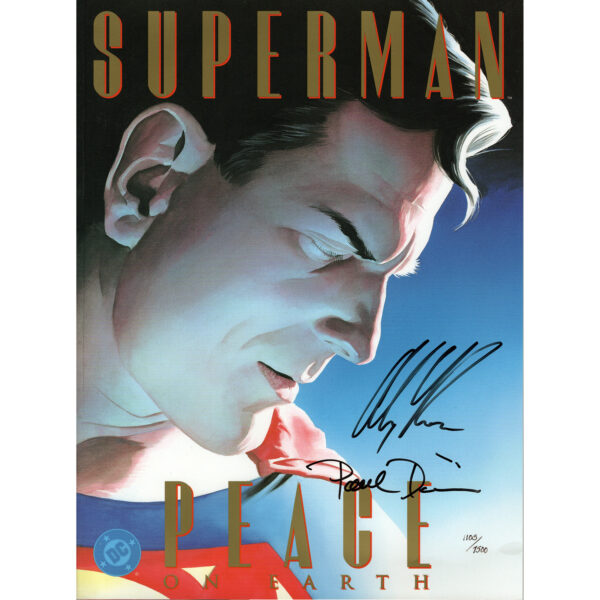 Superman Peace On Earth #1 (signed by Alex Ross and Paul Dini) 1105/7500 DC Comics 1998 (Near Mint)