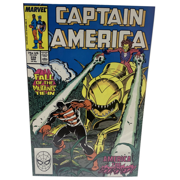 Captain America #339 (America the Scorched) Marvel Comics March 1988 (Very Fine)