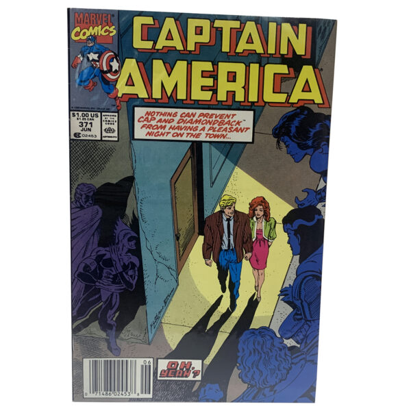 Captain America #371 (Cap's Night Out) Marvel Comics June 1990 (Very Fine) Newsstand Edition