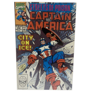 Captain America #372 (City on Ice!) Marvel Comics Early July 1990 (Very Fine)