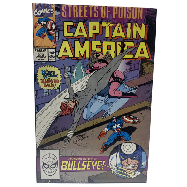 Captain America #373 (Streets of Poison) Marvel Comics Late July 1990 (Very Fine)