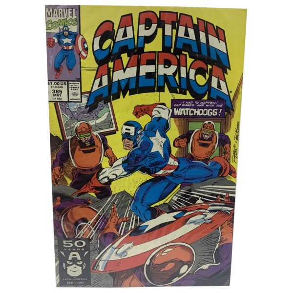 Captain America #385 (Going to the Dogs) Marvel Comics May 1991 (Very Fine)