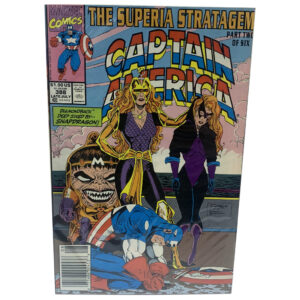 Captain America #388 (The Superia Stratagem) Marvel Comics Late July 1991 (Very Fine) Newsstand Edition