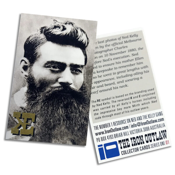 Ned Kelly Limited Edition Series One Six-Set Collector Trading Cards with Wanted Poster - Image 2